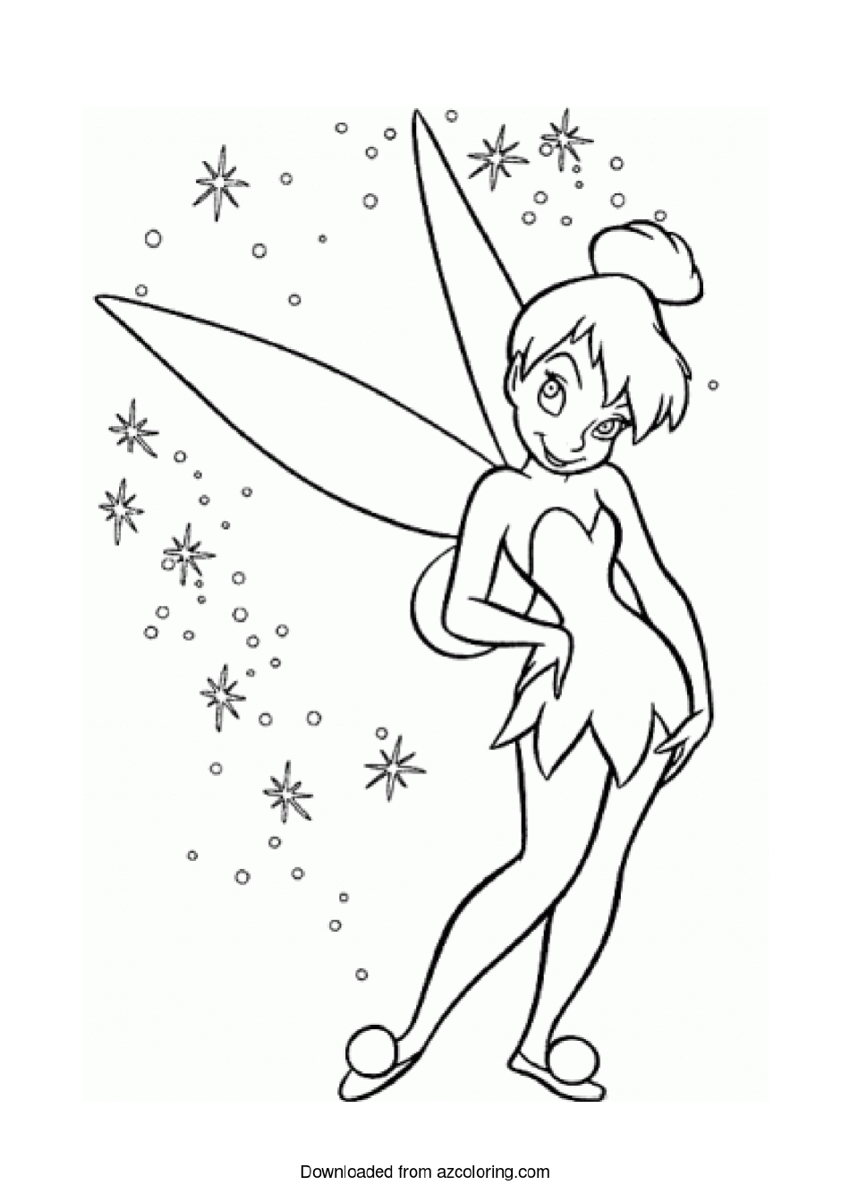 Peter Pan Coloring Page Tinkerbell Download Printable PDF 