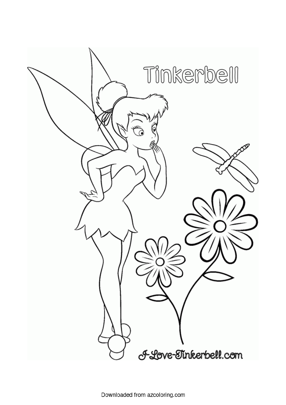 Sold at Auction: Tinkerbell - Original pencil drawing by Paul Banwer,  signed & dedicated, framed, 8 x 12 inches.