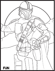 Document preview: The Mandalorian Coloring Page