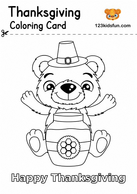 Thanksgiving coloring sheet printable