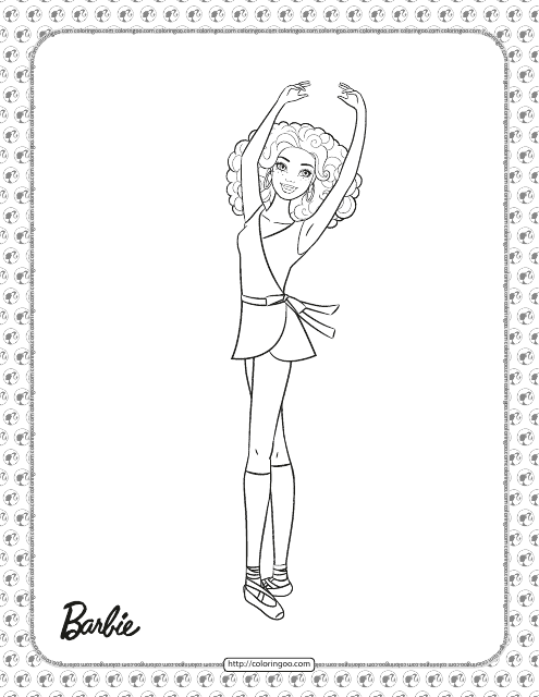 Barbie Glam Boho Doll coloring page