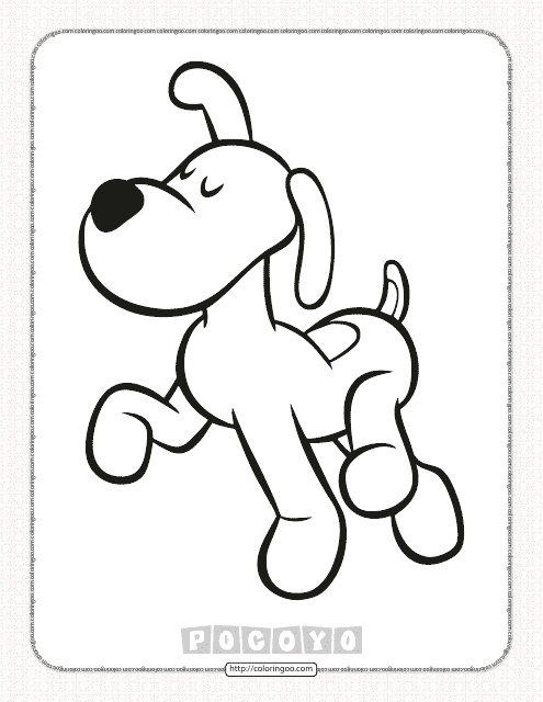 Pocoyo Coloring Page featuring Loula - Download and Print