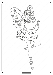 Document preview: Fairy Princess Coloring Sheet