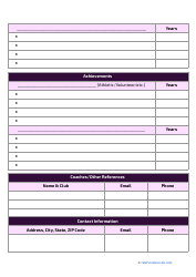 Soccer Player Profile Template, Page 3