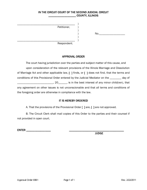 Approval Order - Illinois Download Pdf