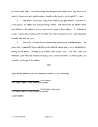 Form LF-75 Agreed Order to Employer to Deduct and Remit and for Related Matters - Florida, Page 3