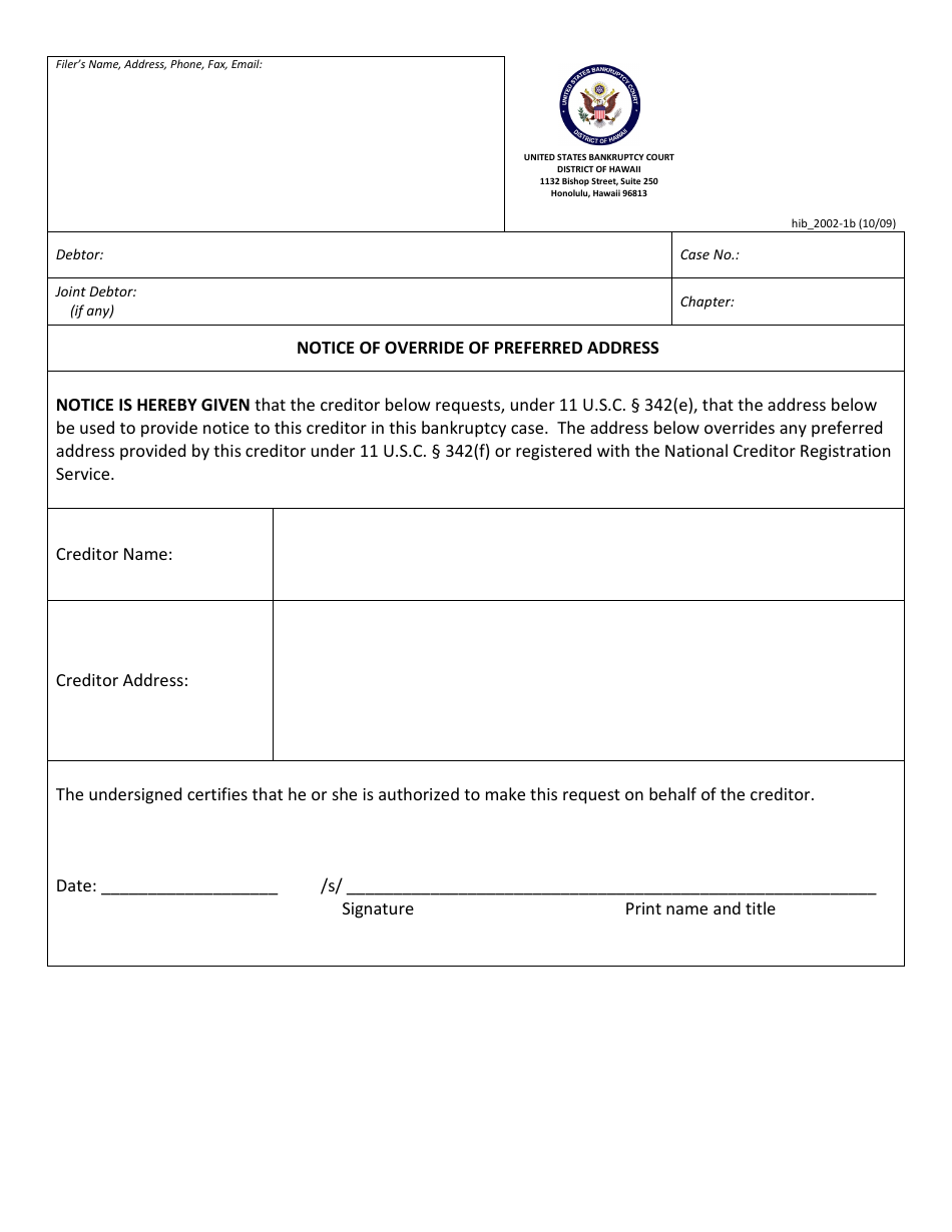 Form H20021B Fill Out, Sign Online and Download Fillable PDF, Hawaii