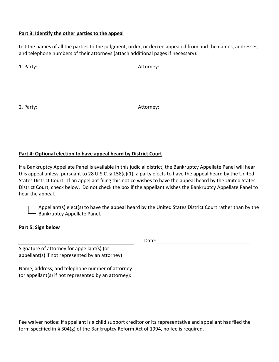 Form 417A Notice of Appeal and Statement of Election - Hawaii, Page 2