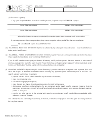 Form RS6450 New York Public Employee Retirement System Special Durable Power of Attorney - New York, Page 3