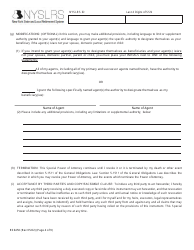 Form RS6450 New York Public Employee Retirement System Special Durable Power of Attorney - New York, Page 4