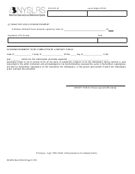 Form RS6450 New York Public Employee Retirement System Special Durable Power of Attorney - New York, Page 5