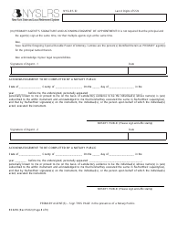 Form RS6450 New York Public Employee Retirement System Special Durable Power of Attorney - New York, Page 8