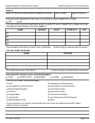 Form LIC624 LE Law Enforcement Contact Report - California, Page 5