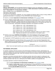 Form LIC9214 Application for Administration Certification - Administrator Certification Program - California, Page 2