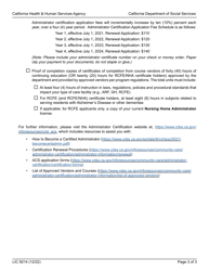 Form LIC9214 Application for Administration Certification - Administrator Certification Program - California, Page 3