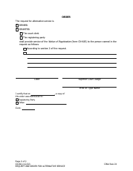 Form CN-601 Request and Order for Alternative Service - Alaska, Page 2