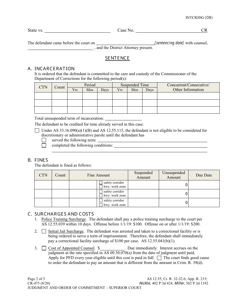 Form CR-475 Rule 11 Agreement - Alaska, Page 6