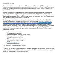 Form HRP-1037A Commodity Senior Food Program (Csfp) Recertification Notice - Arizona, Page 2
