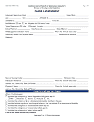 Form DDD-1003A Pasrr II Assessment - Arizona