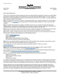 Form FAA-1549A Memorandum of Understanding - Merchant Restaurant Meals Program - Arizona