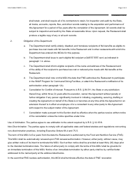 Form FAA-1549A Memorandum of Understanding - Merchant Restaurant Meals Program - Arizona, Page 4