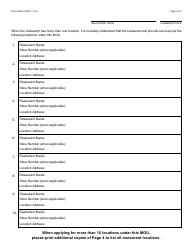 Form FAA-1549A Memorandum of Understanding - Merchant Restaurant Meals Program - Arizona, Page 6