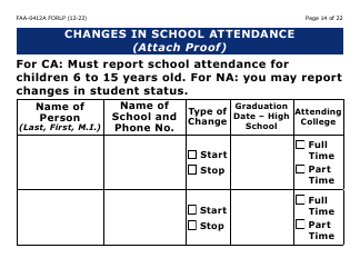 Form FAA-0412A-LP Change Report (Large Print) - Arizona, Page 14