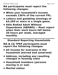 Form FAA-0412A-LP Change Report (Large Print) - Arizona, Page 3