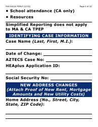Form FAA-0412A-LP Change Report (Large Print) - Arizona, Page 4