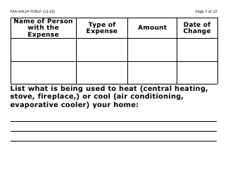 Form FAA-0412A-LP Change Report (Large Print) - Arizona, Page 7