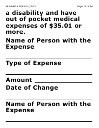 Form FAA-0412A-XLP change Report (Extra Large Print) - Arizona, Page 11