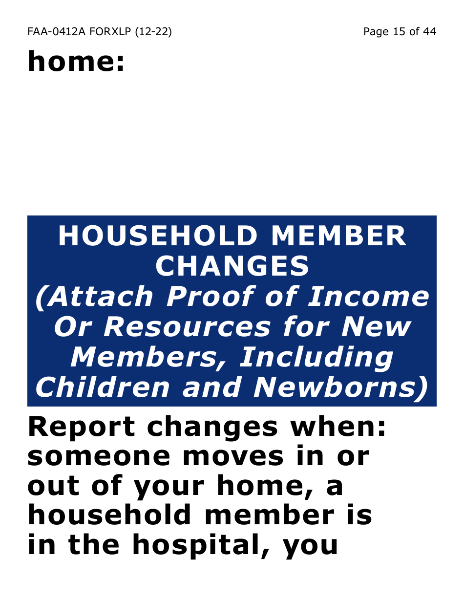 Form FAA-0412A-XLP change Report (Extra Large Print) - Arizona, Page 15