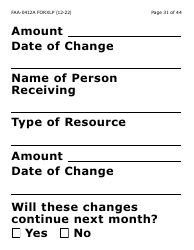 Form FAA-0412A-XLP change Report (Extra Large Print) - Arizona, Page 31