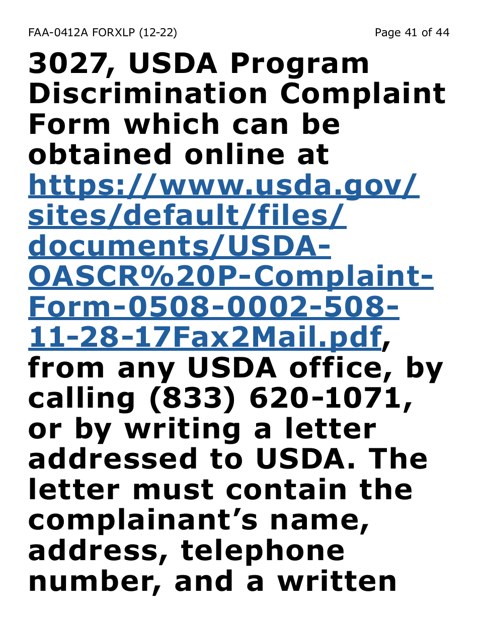 Form FAA-0412A-XLP change Report (Extra Large Print) - Arizona, Page 41
