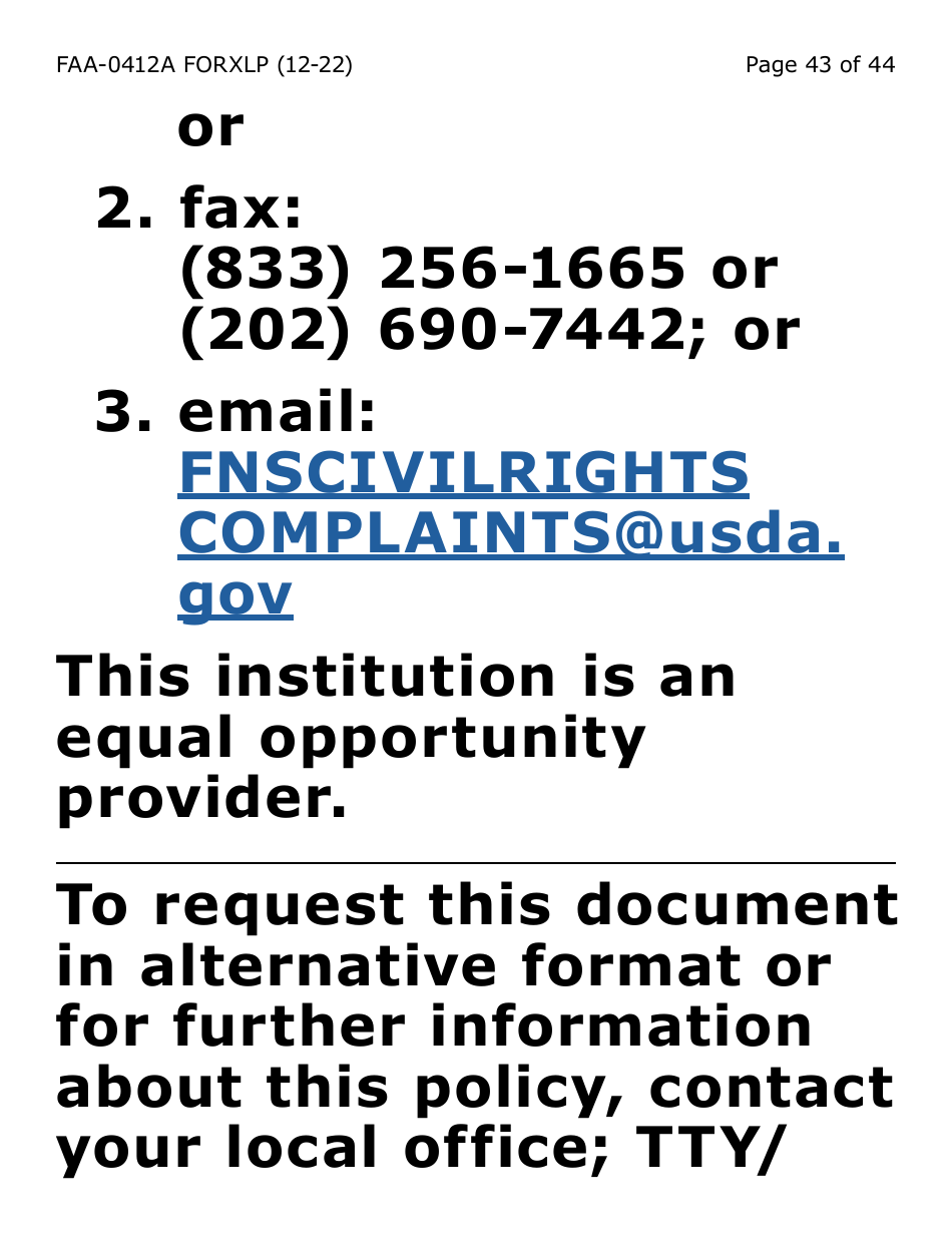 Form FAA-0412A-XLP change Report (Extra Large Print) - Arizona, Page 43