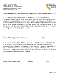 Form CDA7039 Adrc Infrastructure Grant Program Narrative Form - California, Page 8