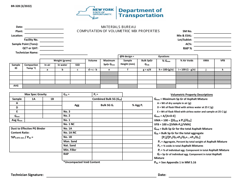 Form BR-328  Printable Pdf