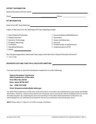 Request for Iep Team Meeting Facilitation - Special Education - Idaho, Page 2