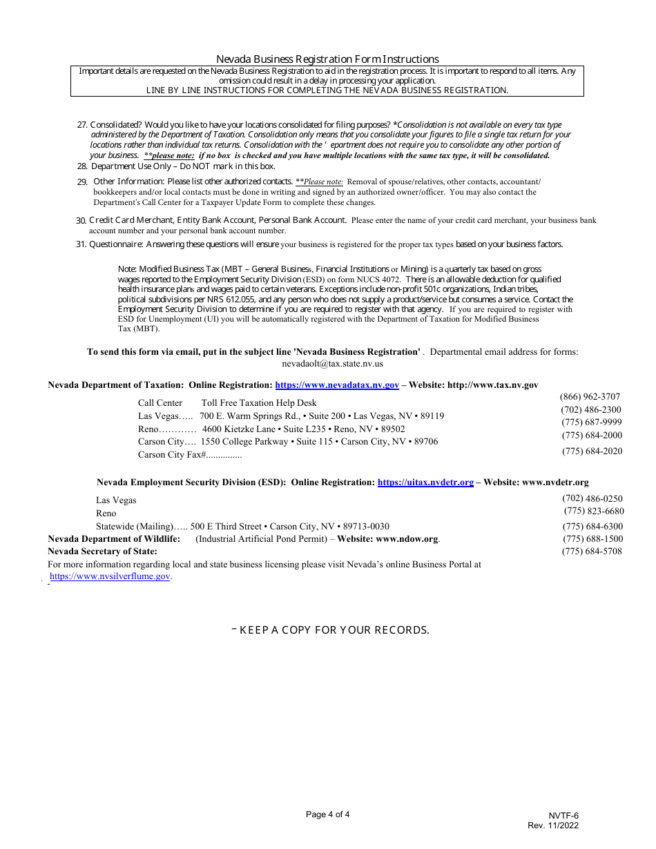 Form Nvtf 6 Fill Out Sign Online And Download Fillable Pdf Nevada Templateroller 7482