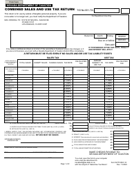 Form NVTF-REV-14 Combined Sales and Use Tax Return - Nevada