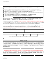 Form 5102SBE Taxpayer Petition for Direct Appeal - Nevada, Page 2