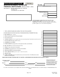 Document preview: Form NVTF-21 Modified Business Tax Return - Financial Institutions - Nevada