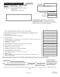 Form NVTF-22 Modified Business Tax Return - Mining - Nevada