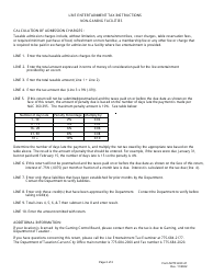 Form NVTF-EXC-21 Live Entertainment Tax Return - Non-gaming Facilities - Nevada, Page 2