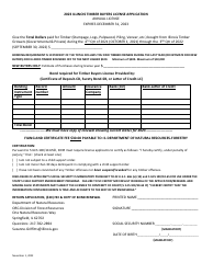 Timber Buyers License Application - Illinois, Page 2