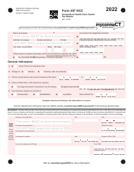 Document preview: Form 207 HCC Connecticut Health Care Center Tax Return - Connecticut, 2022