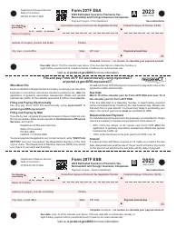 Form 207F ES Estimated Insurance Premiums Tax - Nonresident and Foreign Insurance Companies - Connecticut
