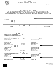 Form 2584-EG Change Report Form - Nevada