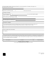Form 2584-EG Change Report Form - Nevada, Page 2