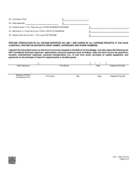 Form 2011-EG Self-employment Worksheet - Nevada, Page 2